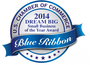 2014 Dream Big Small Business of the Year Blue Ribbion Award